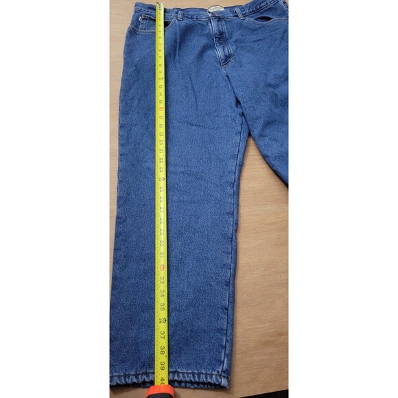 LL Bean Men's Double Fleece Lined Jeans Size 40x30 Item # 162344 - Picture 7 of 10